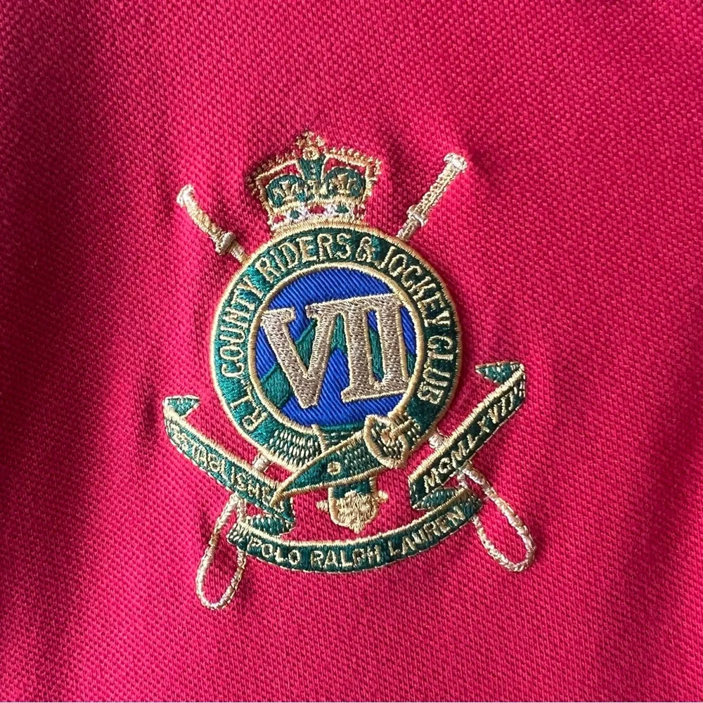 Polo Ralph Lauren County Riders Jockey Club crest Big Pony long sleeve shirt
